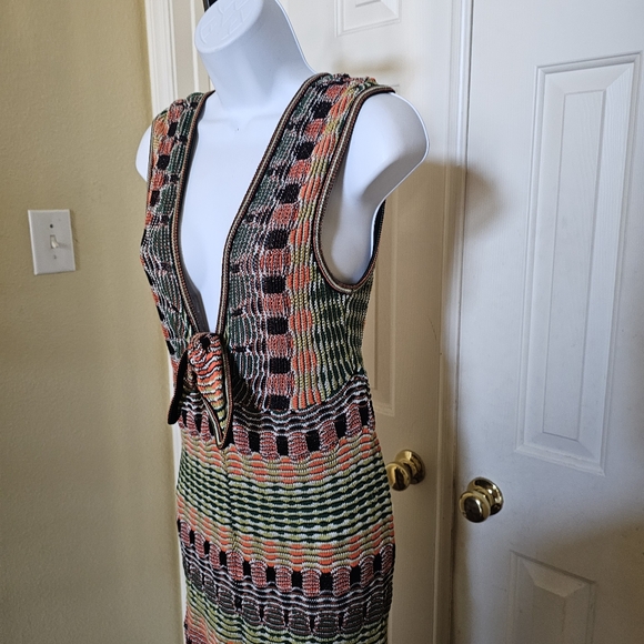 M Missoni Striped Bow Jumpsuit Size 40/4 - Picture 7 of 16